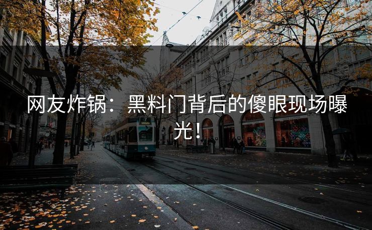 网友炸锅：黑料门背后的傻眼现场曝光！