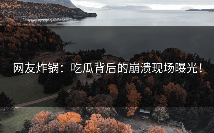 网友炸锅：吃瓜背后的崩溃现场曝光！